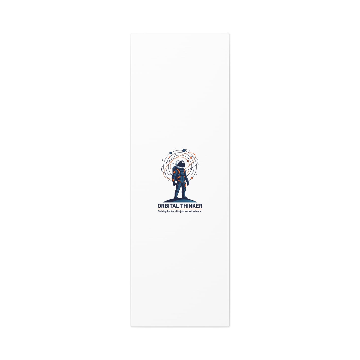 Orbital Thinker Astronaut Canvas | space mission patch, science nerd art