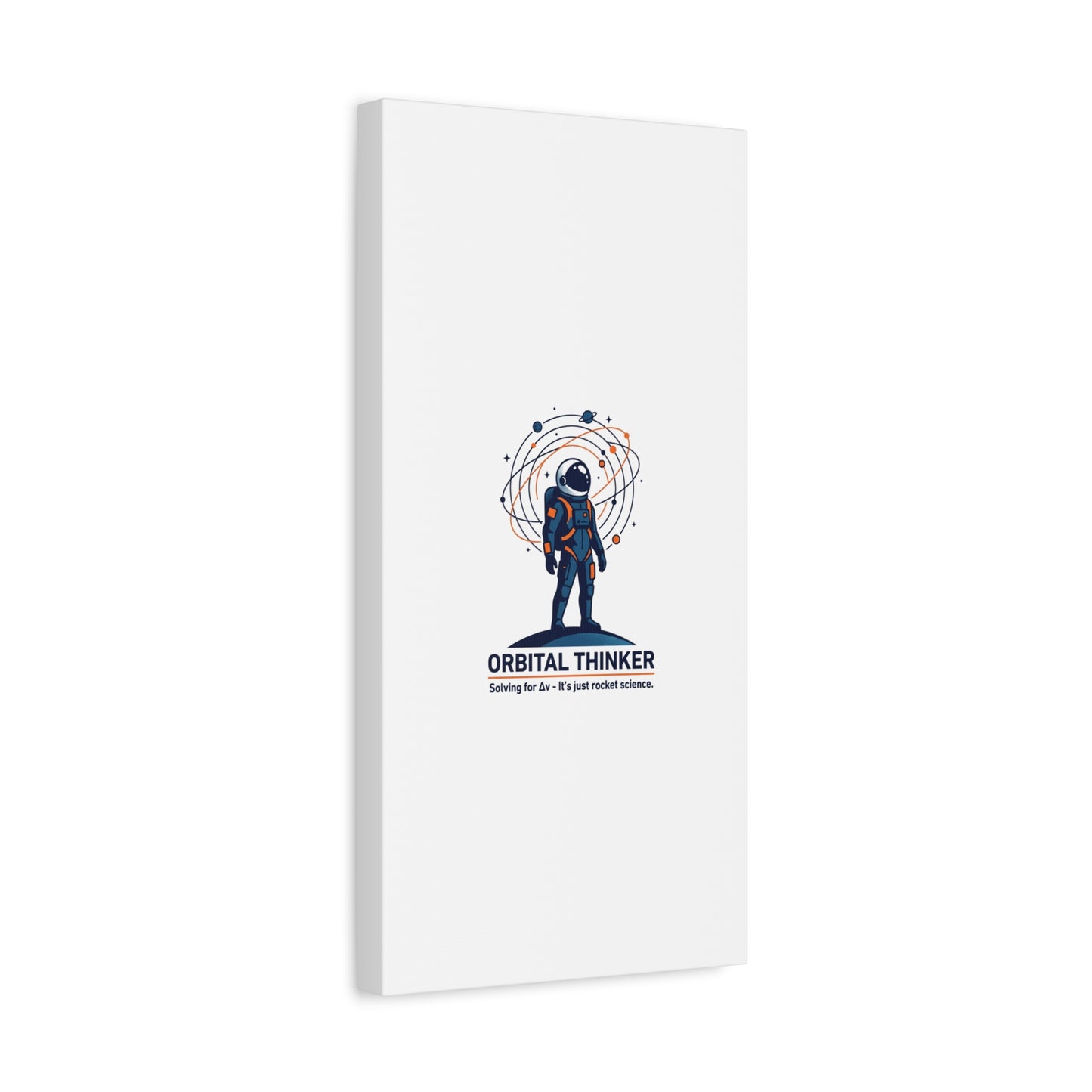 Orbital Thinker Astronaut Canvas | space mission patch, science nerd art