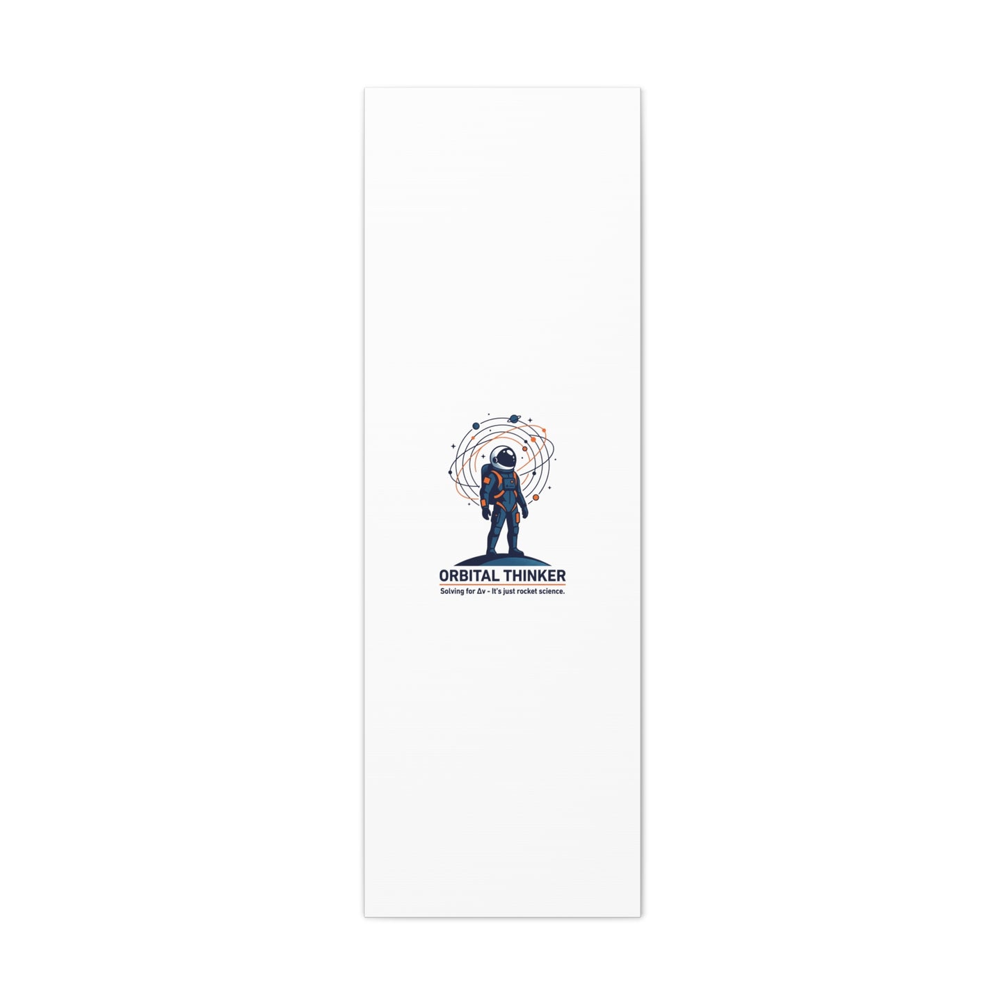Orbital Thinker Astronaut Canvas | space mission patch, science nerd art