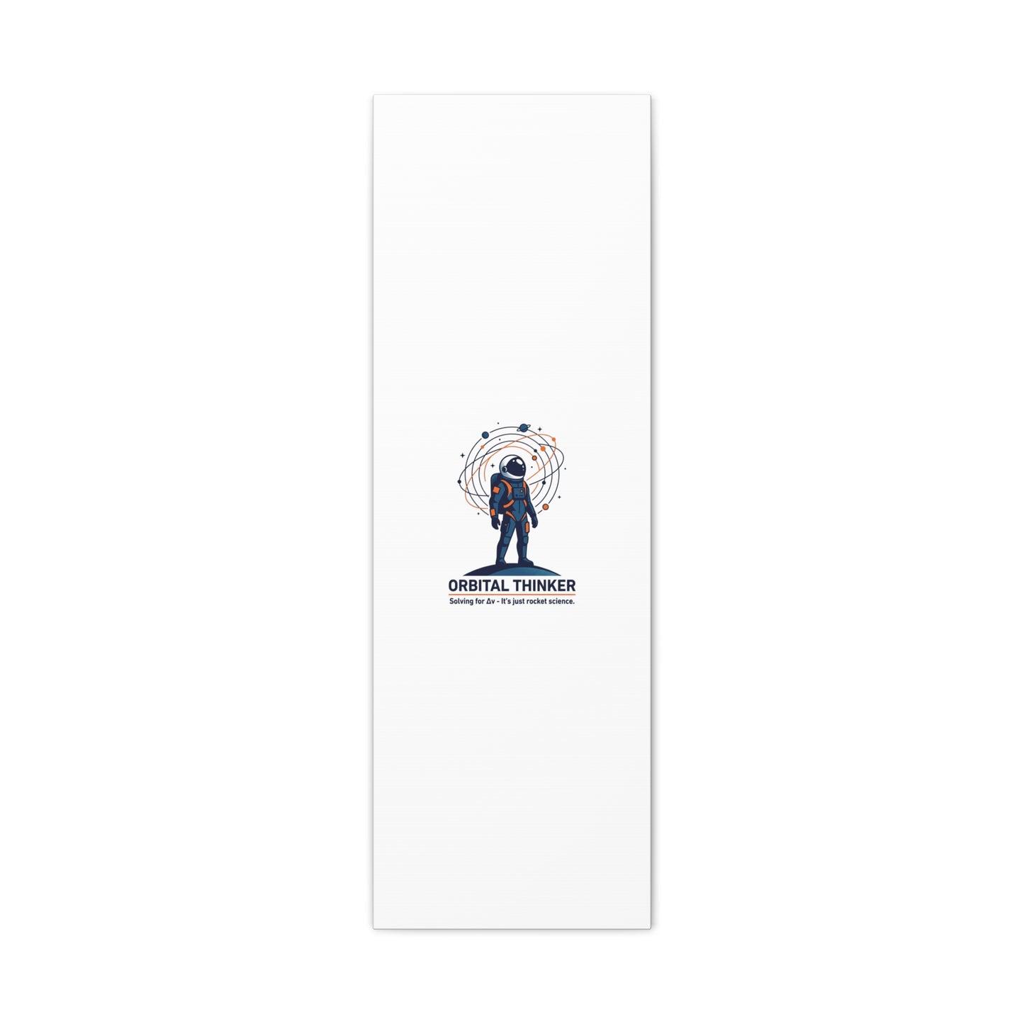 Orbital Thinker Astronaut Canvas | space mission patch, science nerd art