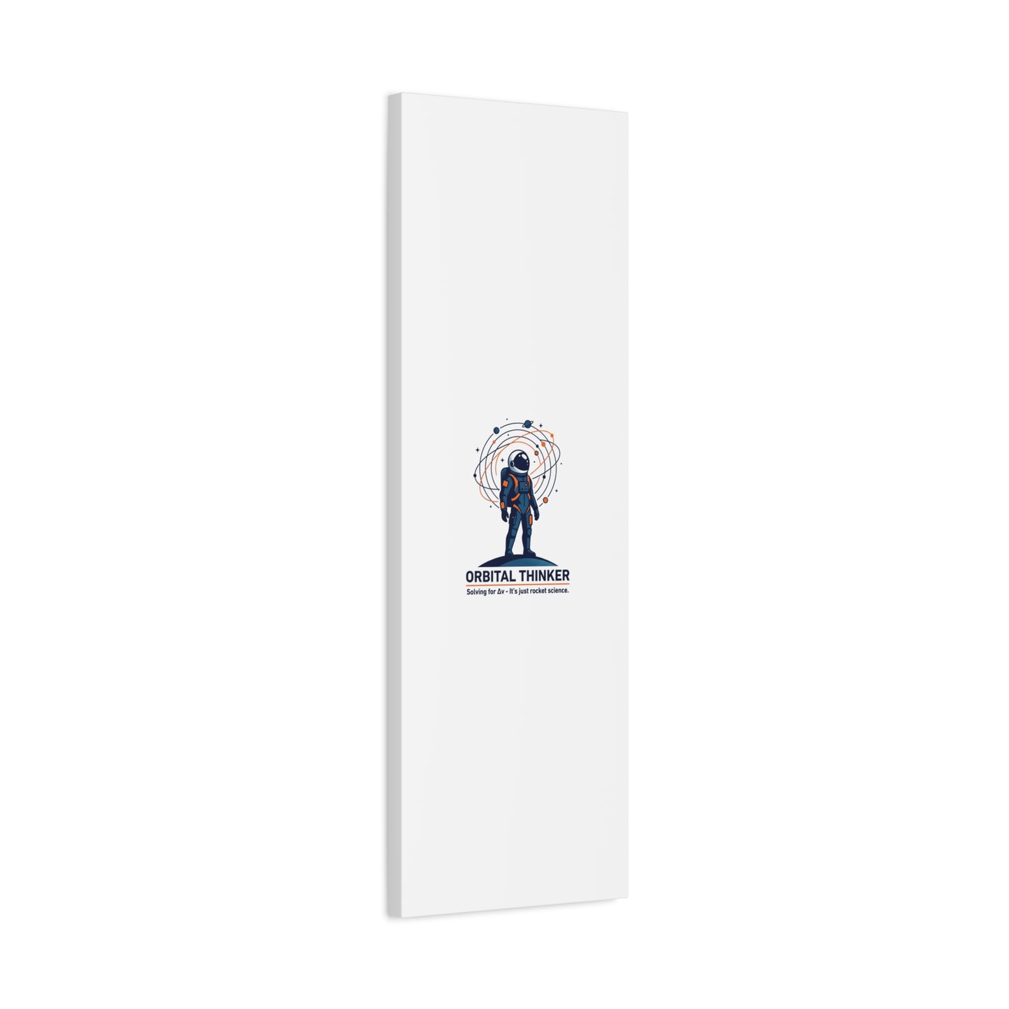 Orbital Thinker Astronaut Canvas | space mission patch, science nerd art