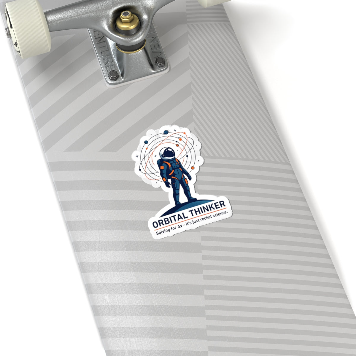 Orbital Thinker Sticker | astronaut mission patch, space science nerd
