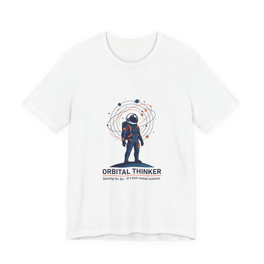 Orbital Thinker Astronaut Tee | mission patch, space science, cosmic rocket