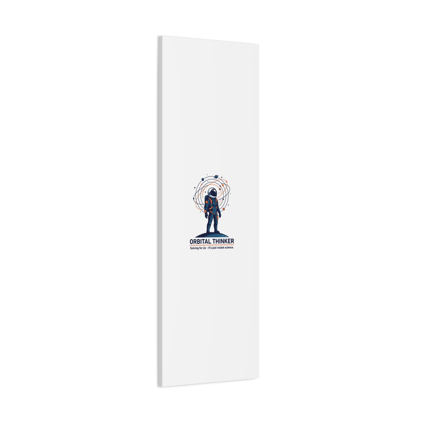 Orbital Thinker Astronaut Canvas | space mission patch, science nerd art