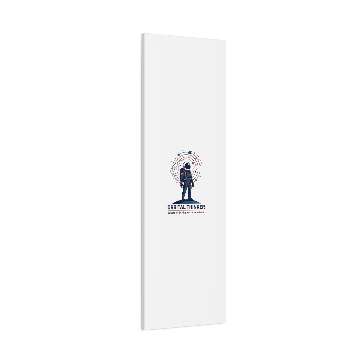 Orbital Thinker Astronaut Canvas | space mission patch, science nerd art